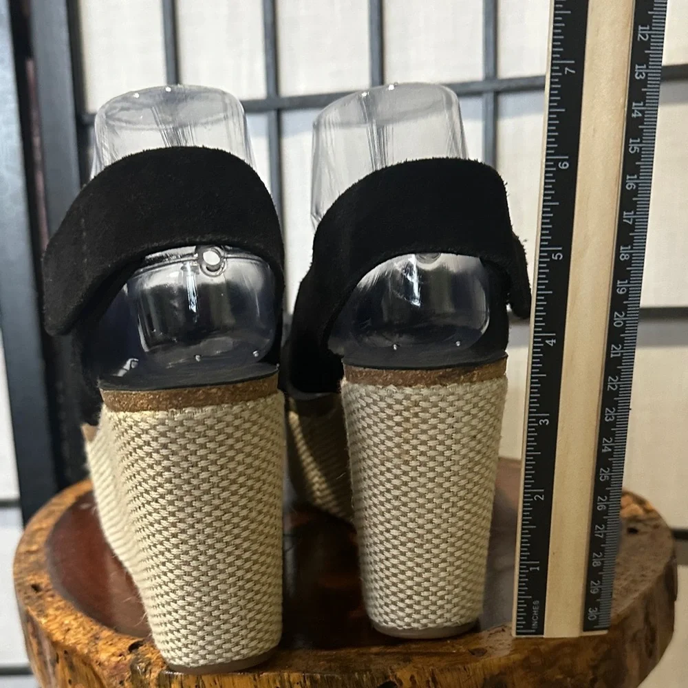 Pedro Garcia Black Suede Espadrilles EUC Made in Spain 🇪🇸 Size 39